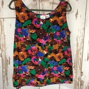 90’s, Fashion Options, 100% Silk. Size 16.  I24